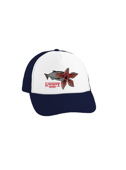 Lososový květ kšiltovka truckerka French Navy cap