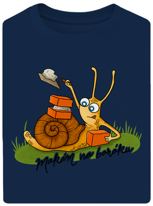 Makám na baráku unisex tričko oversized Midnight Blue