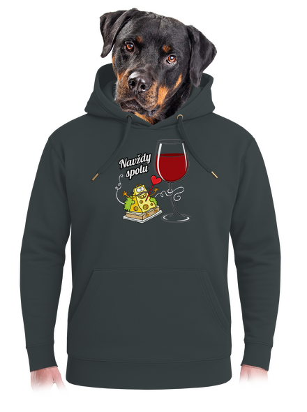 Navždy spolu unisex mikina premium Charcoal
