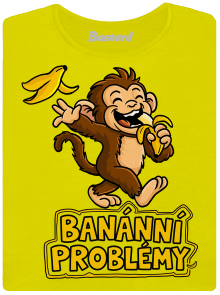 Banánní problémy dámské tričko premium Lemon