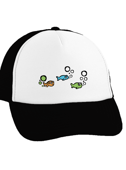 Nehoda kšiltovka truckerka Black cap