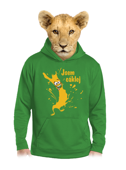 Cáklej dětská mikina klokanka Kelly Green AWD