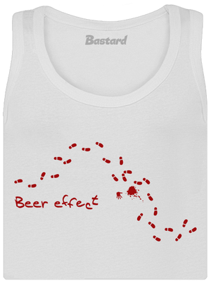 Beer effect dámské tílko klasické White