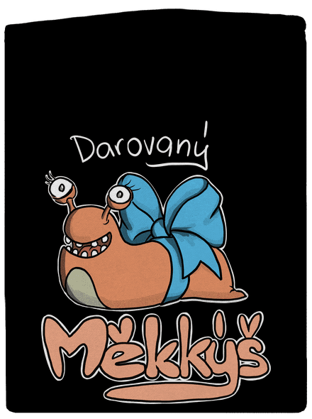 Darovaný měkkýš pánská mikina na zip Black