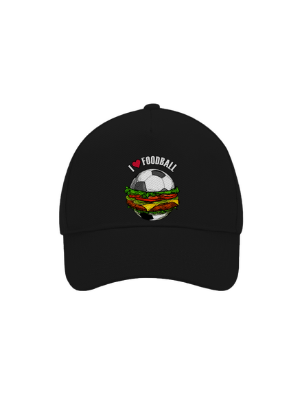 Foodball kšiltovka baseballka Black