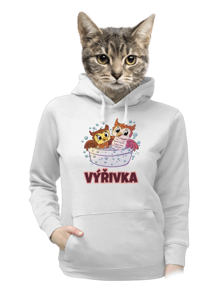Výřivka dámská mikina klokanka White