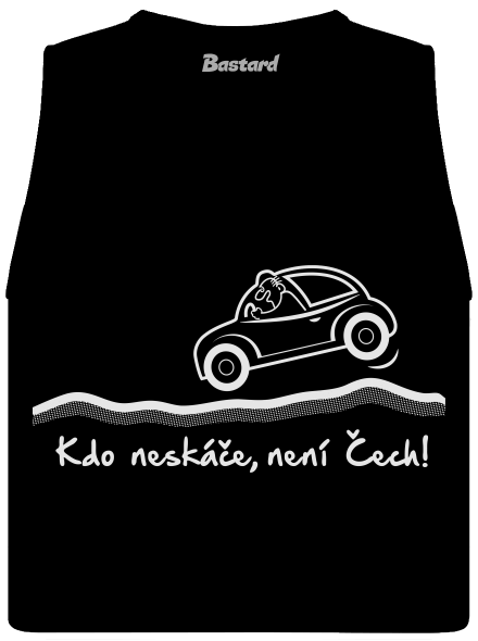 Kdo neskáče dámské tílko volné Black