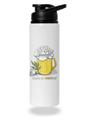 Pivoňky lahev na vodu White