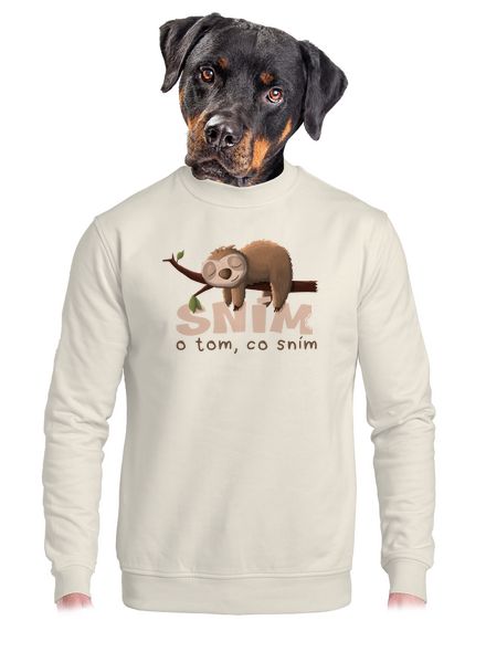 Sním o tom, co sním unisex mikina bez kapuce Off White