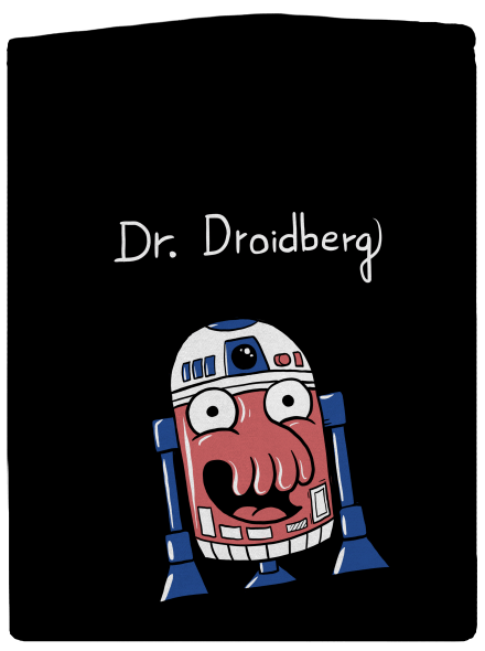 Dr. Droidberg pánská mikina na zip Black