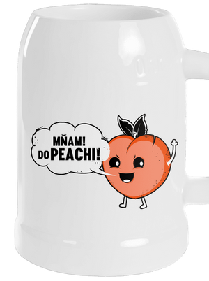 Mňam do peachi půllitr White