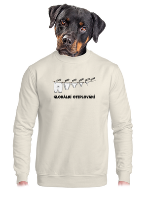 unisex mikina bez kapuce