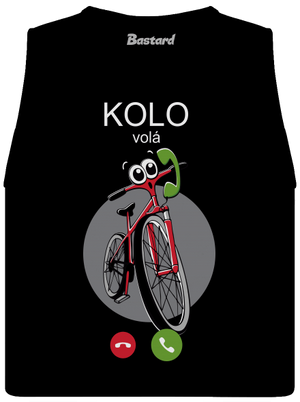 Kolo volá dámské tílko volné Black