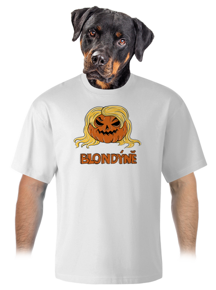 Blondýně unisex tričko oversized White