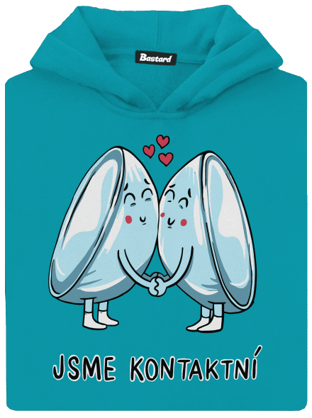 Kontaktní čočky dětská mikina klokanka Hawaiian Blue