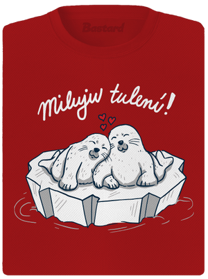 Miluju tulení dámské sportovní tričko Red Mal