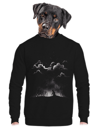 unisex mikina bez kapuce