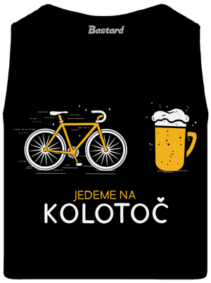 Jedeme na kolotoč pánské tílko Black