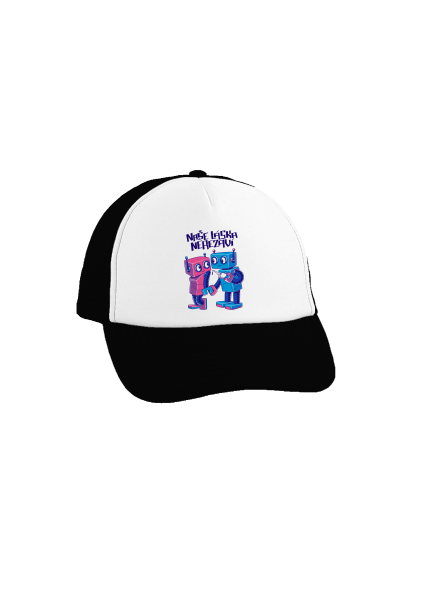 Roboti kšiltovka truckerka Black cap