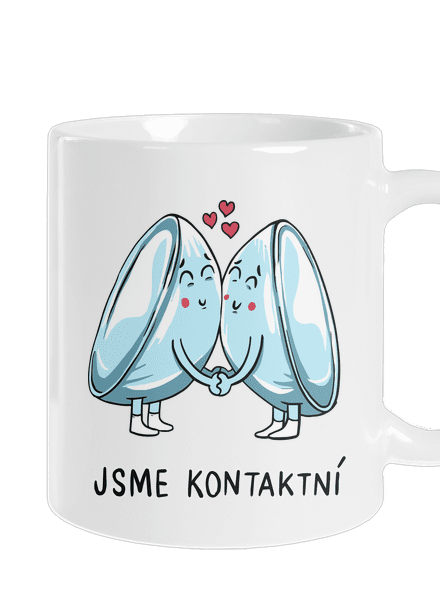 Kontaktní čočky klasický hrnek White