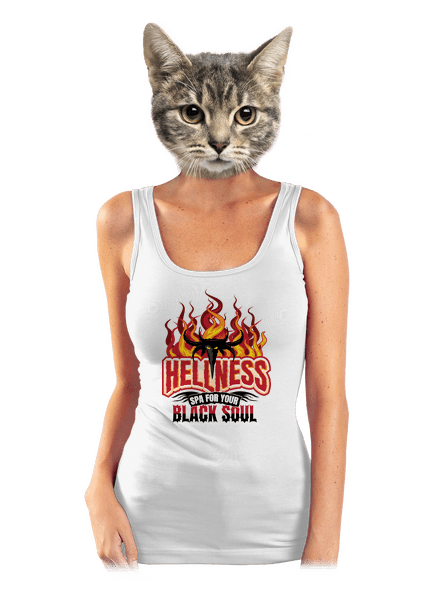 Hellness dámské tílko klasické White