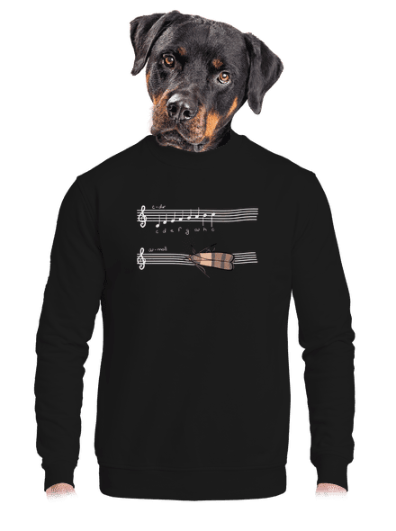 A - moll unisex mikina bez kapuce Black