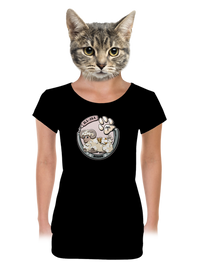 dámské tričko s lemem