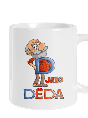 D jako děda klasický hrnek White