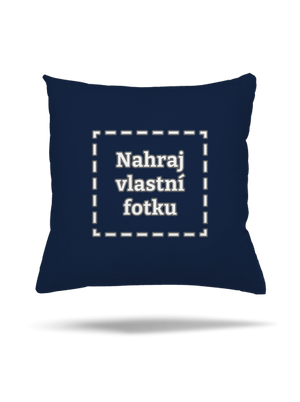 Vlastní potisk polštář Dark Navy