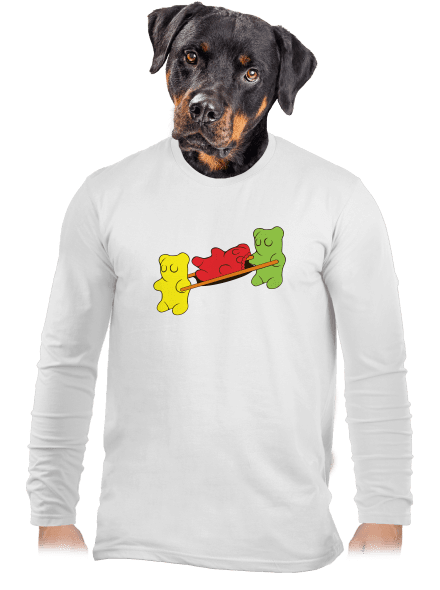 Gumídci pánské dlouhý rukáv White