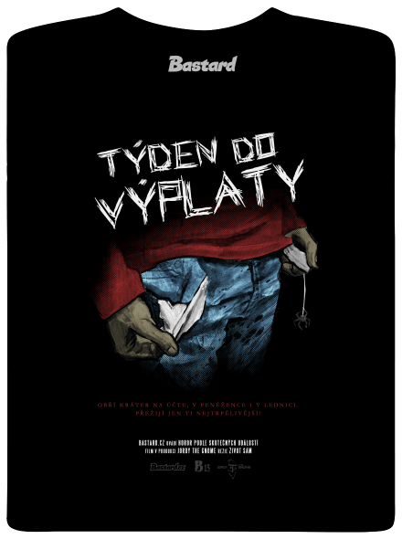 B13: Týden do výplaty pánské tričko Black