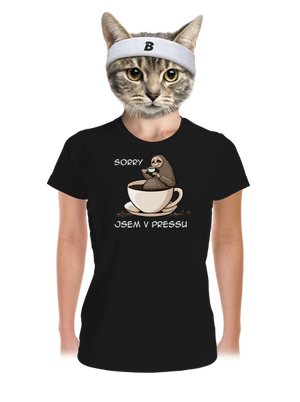 V pressu dámské sportovní tričko Black