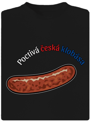 Poctivá buchta a klobása pánské sportovní tričko Black
