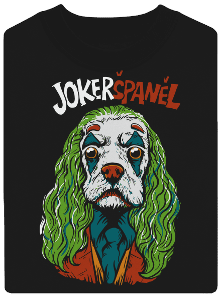 JokerŠpaněl unisex mikina bez kapuce Black