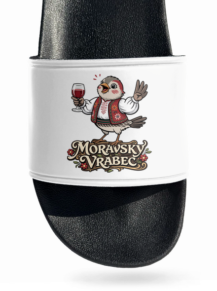 Moravský vrabec pantofle White