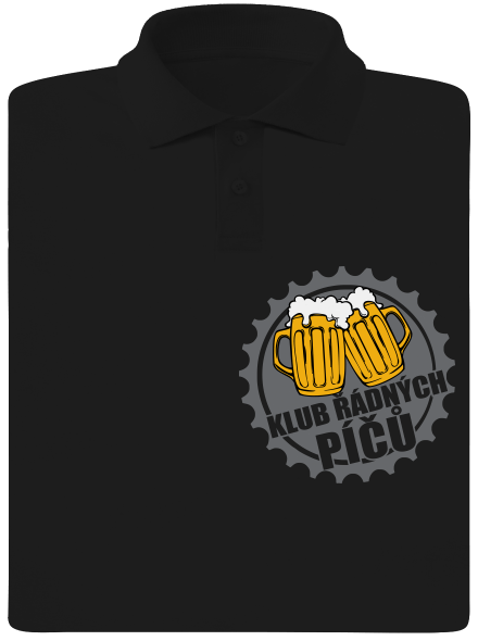 Klub řádných píčů pánská polokošile Black
