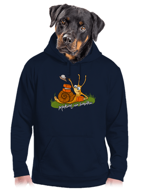 Makám na baráku pánská mikina klokanka Navy