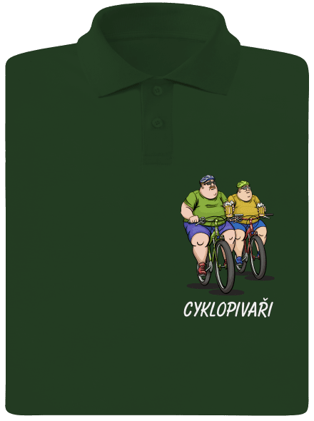 Cyklopivaři pánská polokošile Bottle Green Mal