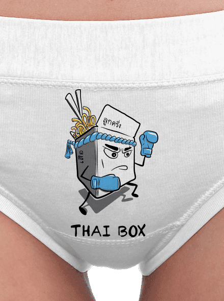 Thai box dámské kalhotky White