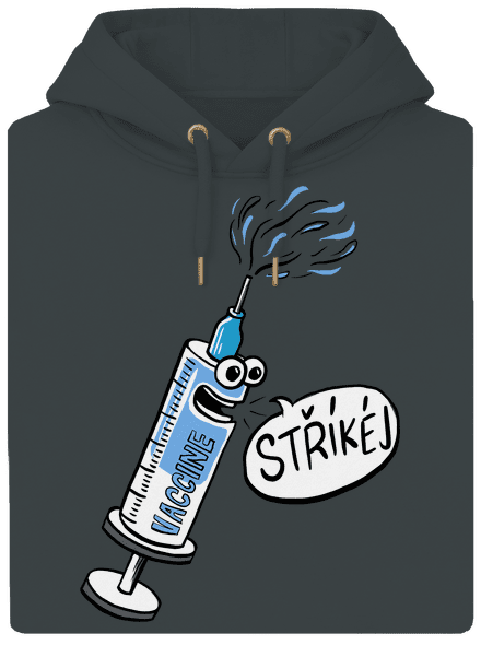 Stříkej unisex mikina premium Charcoal