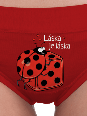 Láska je láska dámské kalhotky Red Mal