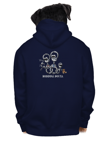 Rodinná pouta pánská mikina na zip Navy
