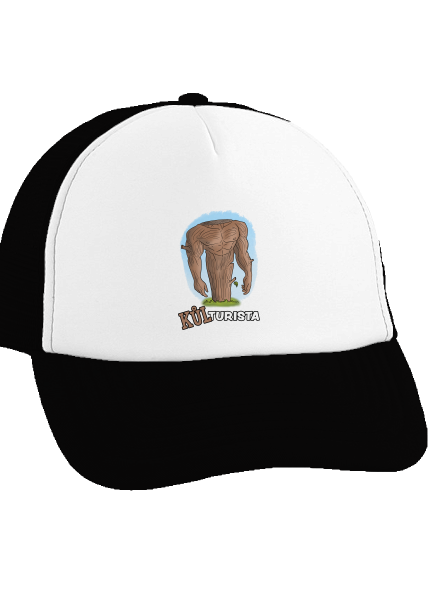 Kůlturista kšiltovka truckerka Black cap