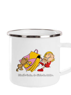 Školačka plecháček White