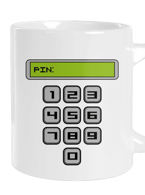 PIN velký hrnek White