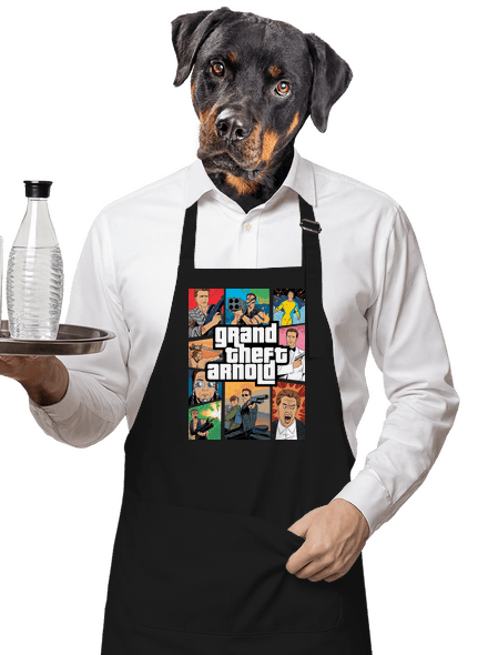 Grand Theft Arnold zástěra Black