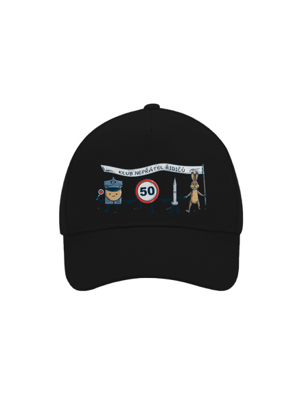 Nepřátelé řidičů kšiltovka baseballka Black
