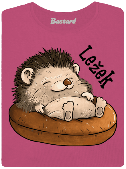 Ležek dámské tričko s lemem Magenta