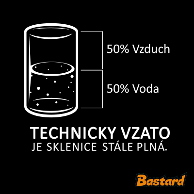 Poloprázdná sklenice