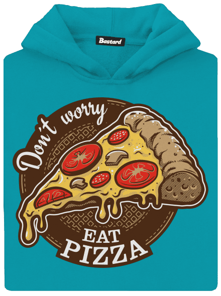 Pizza dětská mikina klokanka Hawaiian Blue